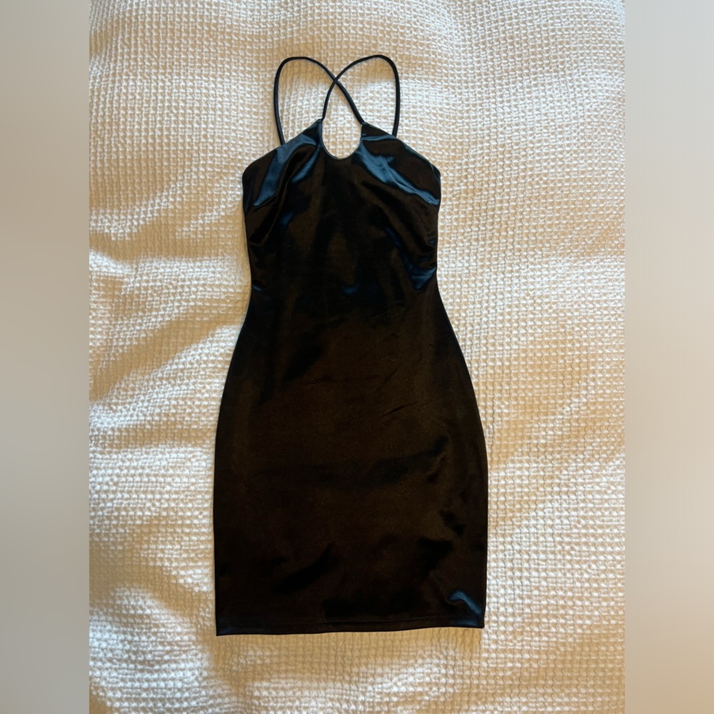 Glare Black Sexy Little Black Dress